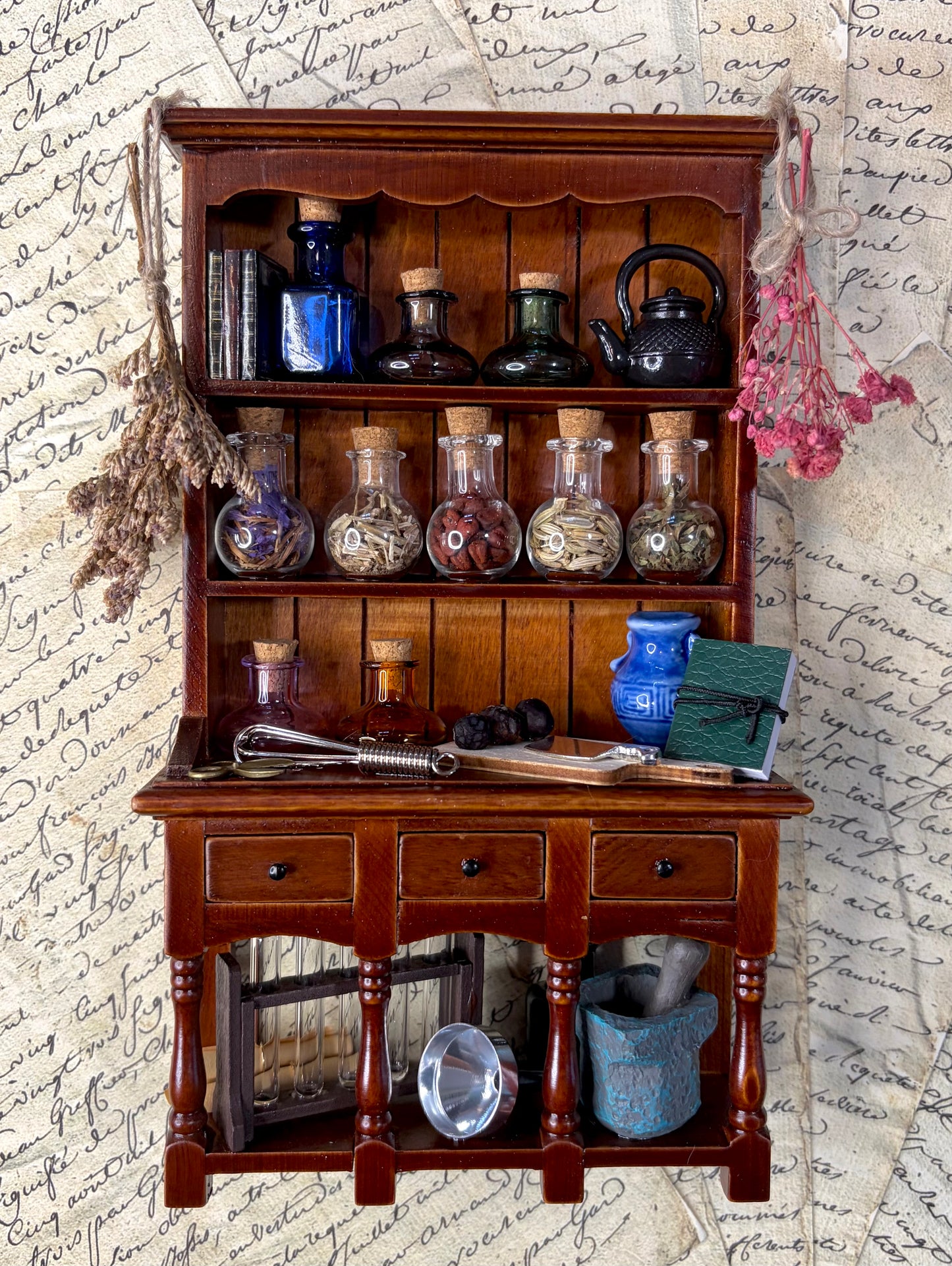 ‘The Apothecary’ Mini Curio Cabinet