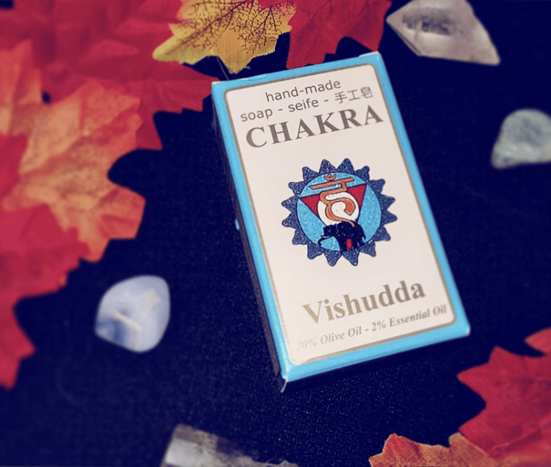 Photo of a box of Chakra soap, Vishudda variety