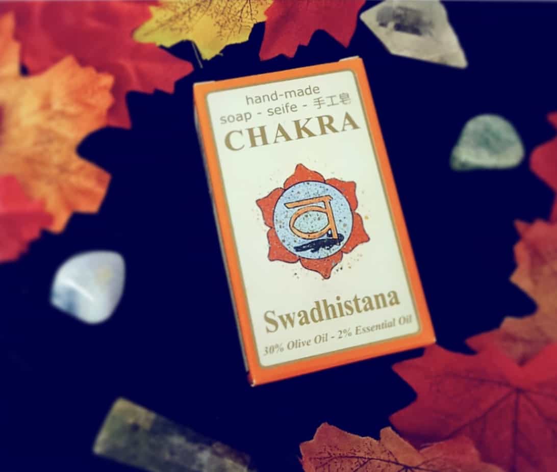 Photo of a box of Chakra soap, Swadhistana variety