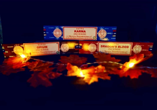 Photo of three boxes of incense sticks
