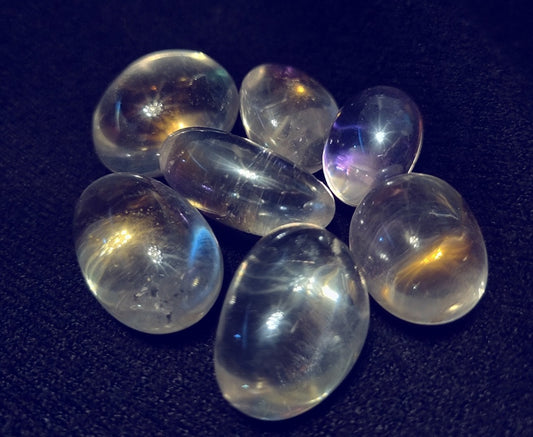 Photo of seven angel aura crystal stones