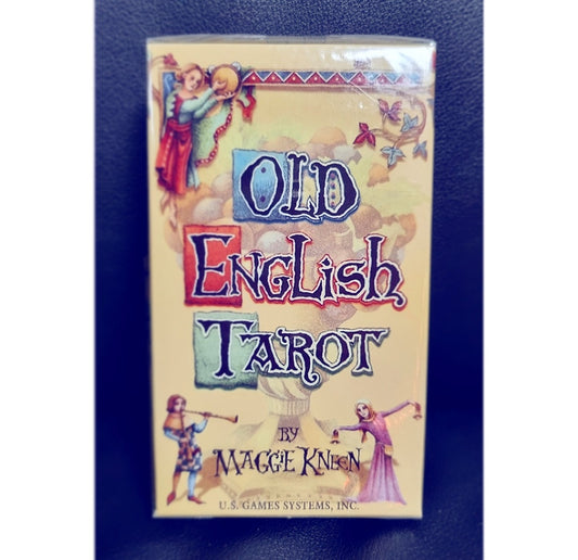 Photo of the deck of Old English Tarot cards.