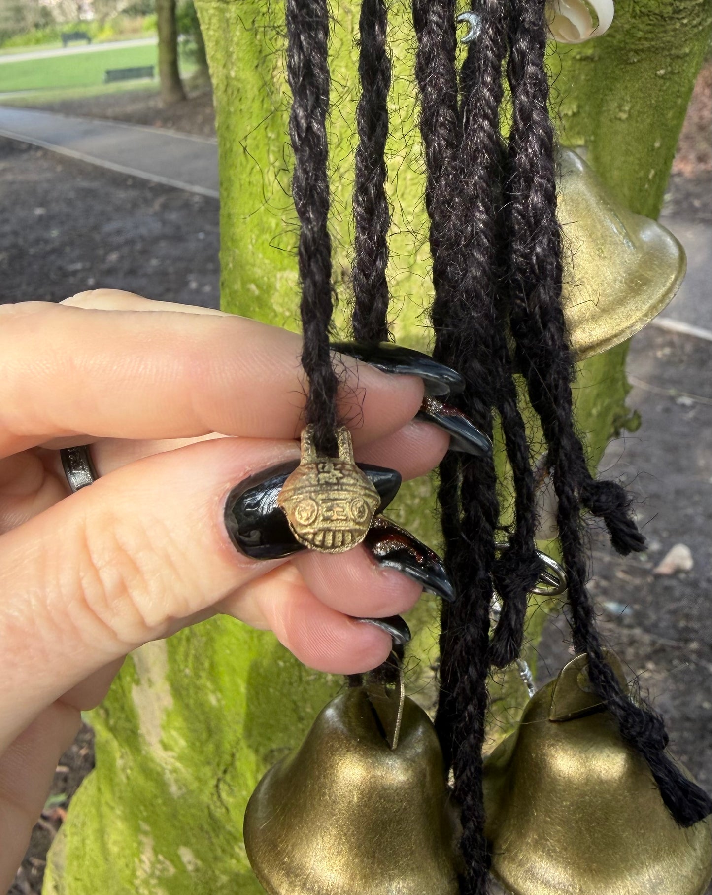 Hand woven Witch Bells.