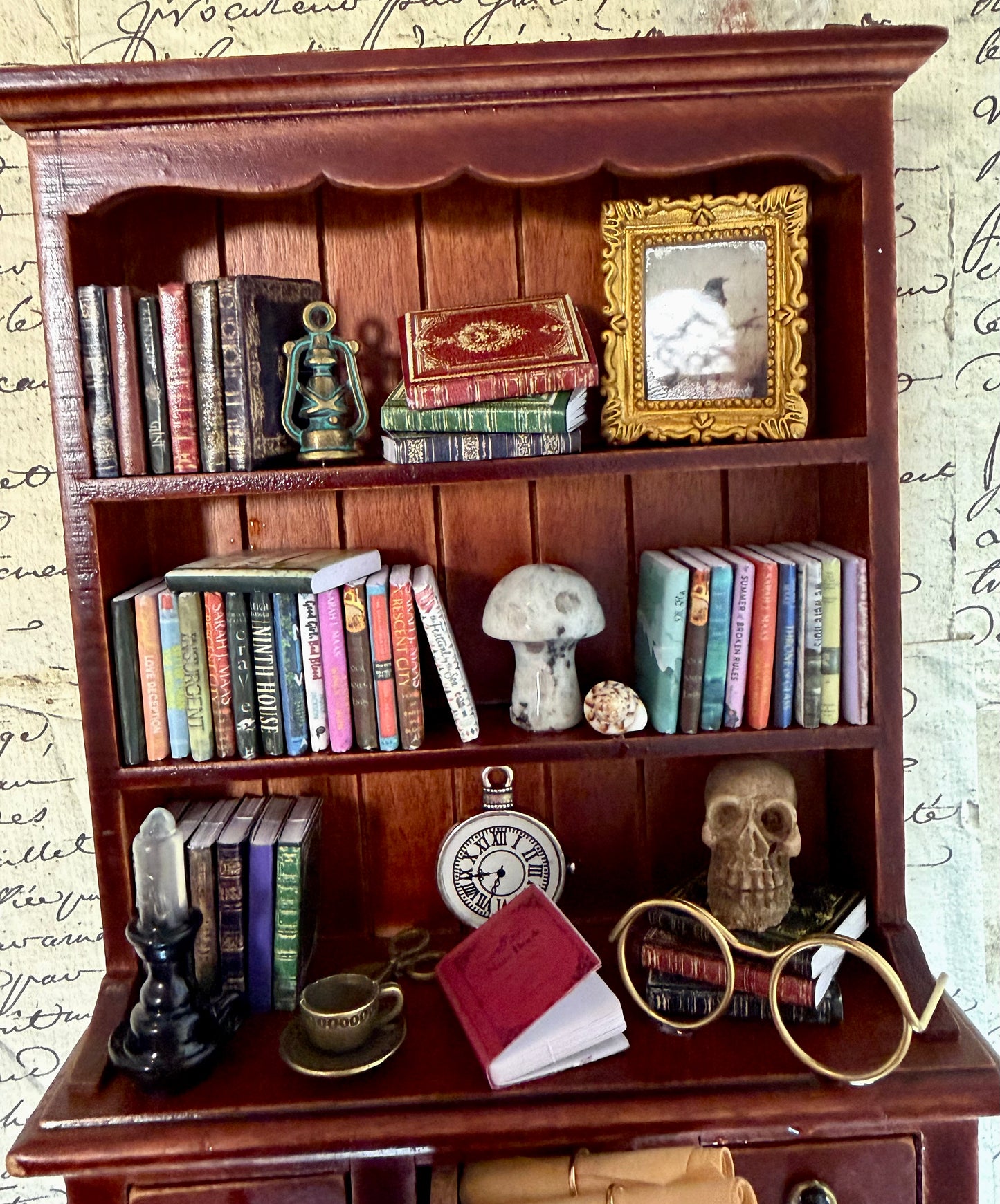 ‘The Cluttered Bookcase’ Mini Curio Cabinet.