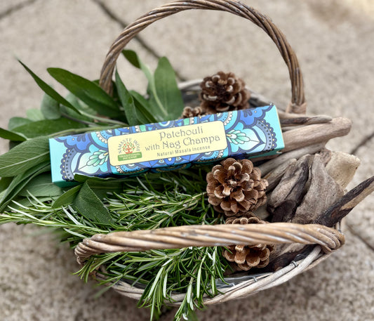 Namaste Mandala Masala Incense-Patchouli with Nag Champa.