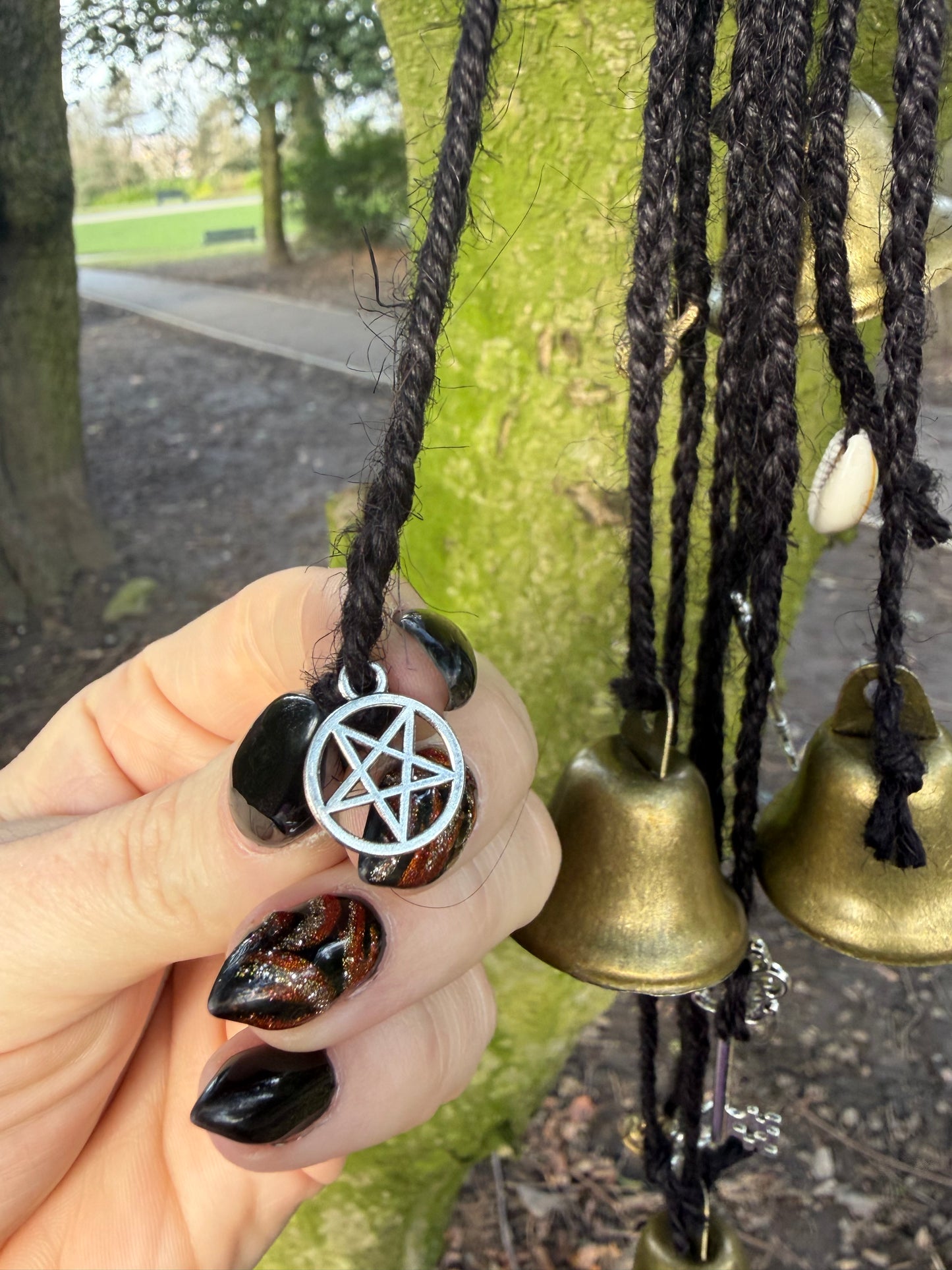 Hand woven Witch Bells.