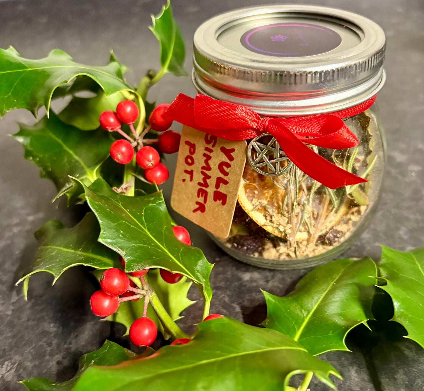 Yule Simmer Pot Jar.