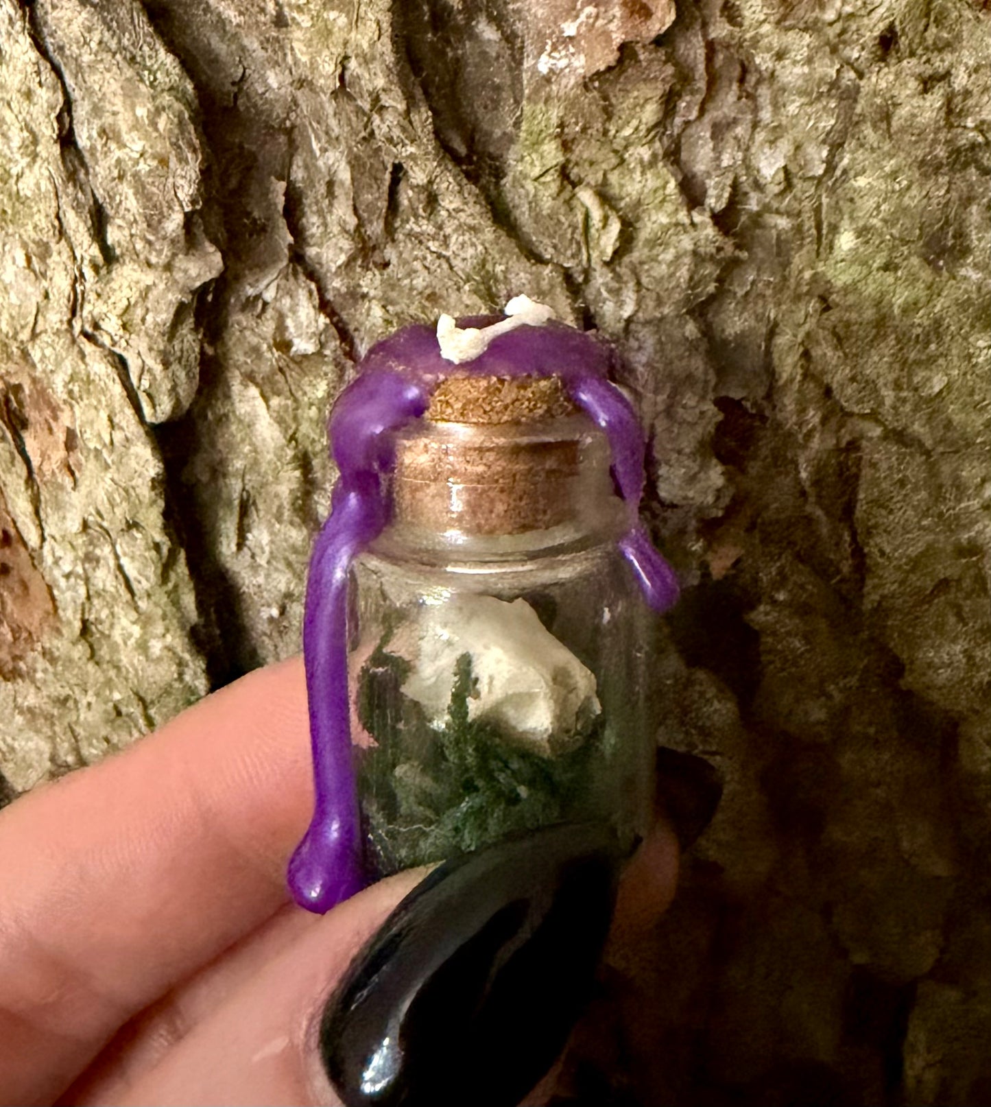Mini Curio Rodent Skull Bottle.
