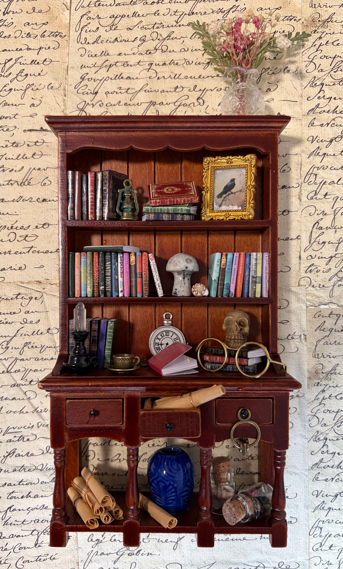 ‘The Cluttered Bookcase’ Mini Curio Cabinet.