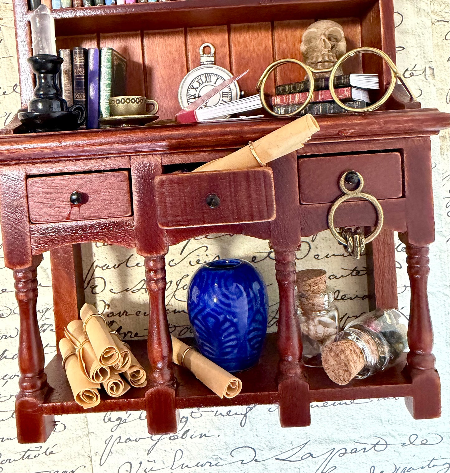 ‘The Cluttered Bookcase’ Mini Curio Cabinet.