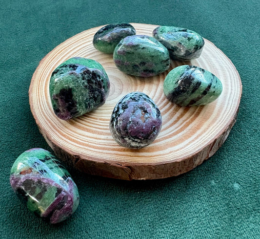 Ruby Zoisite Tumblestones