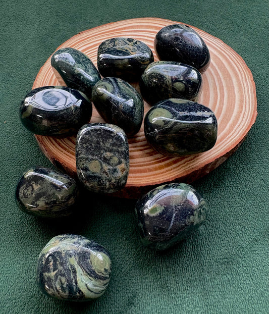 Kambaba Jasper Tumblestones.