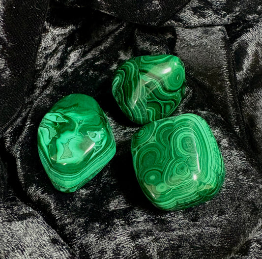 Large Malachite Tumbled Stones.