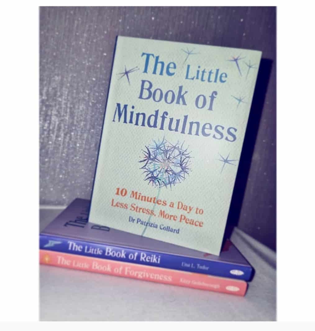 Photo of three Little Book of.. books with the full cover shown of The Little Book of Mindfulness