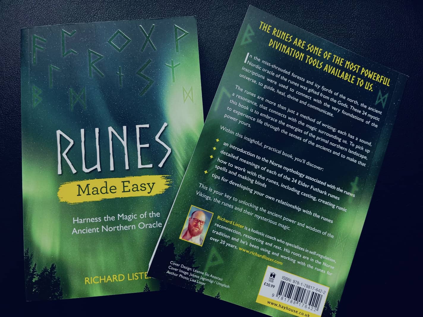 Photo of the front and back covers of the Rune Made Easy book